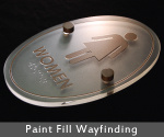 Glass Braille Signs